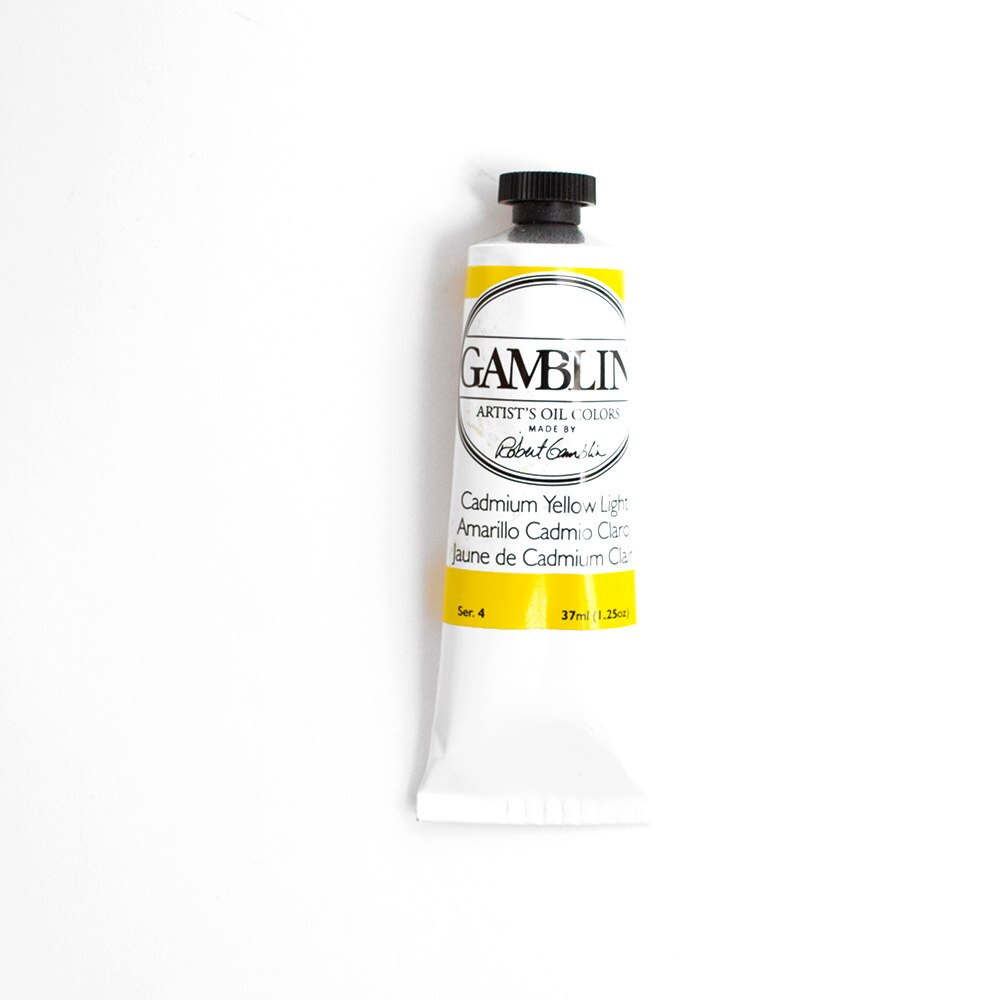 Gamblin, Oil, Art & School, Artist Grade, Paint, 37ml, 45670, Cadmium Yellow Light